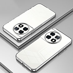 Custodia Silicone Trasparente Ultra Sottile Cover Morbida SY1 per OnePlus 11 5G Argento