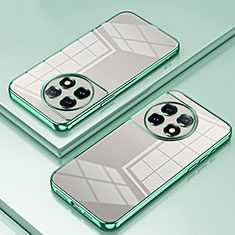 Custodia Silicone Trasparente Ultra Sottile Cover Morbida SY1 per OnePlus 11 5G Verde