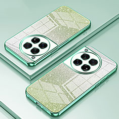 Custodia Silicone Trasparente Ultra Sottile Cover Morbida SY1 per OnePlus 12 5G Verde