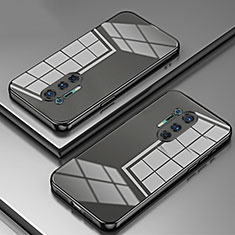 Custodia Silicone Trasparente Ultra Sottile Cover Morbida SY1 per OnePlus 8 Pro Nero