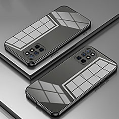 Custodia Silicone Trasparente Ultra Sottile Cover Morbida SY1 per OnePlus 8T 5G Nero