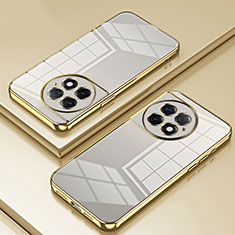 Custodia Silicone Trasparente Ultra Sottile Cover Morbida SY1 per OnePlus Ace 2 Pro 5G Oro