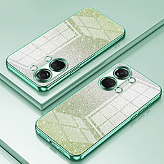 Custodia Silicone Trasparente Ultra Sottile Cover Morbida SY1 per OnePlus Ace 2V 5G Verde