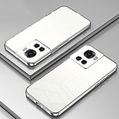 Custodia Silicone Trasparente Ultra Sottile Cover Morbida SY1 per OnePlus Ace 5G Argento