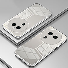 Custodia Silicone Trasparente Ultra Sottile Cover Morbida SY1 per Oppo Find X6 Pro 5G Chiaro
