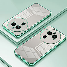 Custodia Silicone Trasparente Ultra Sottile Cover Morbida SY1 per Oppo Find X6 Pro 5G Verde