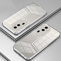 Custodia Silicone Trasparente Ultra Sottile Cover Morbida SY1 per Oppo Reno10 Pro+ Plus 5G Chiaro