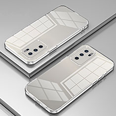 Custodia Silicone Trasparente Ultra Sottile Cover Morbida SY1 per Oppo Reno6 Pro 5G Chiaro
