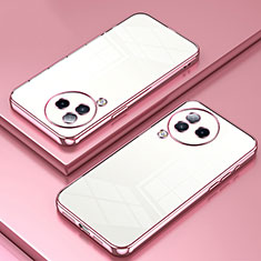 Custodia Silicone Trasparente Ultra Sottile Cover Morbida SY1 per Xiaomi Civi 3 5G Oro Rosa