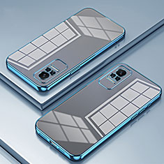 Custodia Silicone Trasparente Ultra Sottile Cover Morbida SY1 per Xiaomi Civi 5G Blu