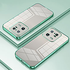 Custodia Silicone Trasparente Ultra Sottile Cover Morbida SY1 per Xiaomi Mi 13 Pro 5G Verde