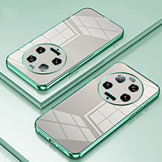Custodia Silicone Trasparente Ultra Sottile Cover Morbida SY1 per Xiaomi Mi 13 Ultra 5G Verde