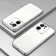Custodia Silicone Trasparente Ultra Sottile Cover Morbida SY1 per Xiaomi Mi 13T 5G Argento
