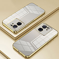 Custodia Silicone Trasparente Ultra Sottile Cover Morbida SY1 per Xiaomi Mi 13T 5G Oro