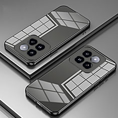 Custodia Silicone Trasparente Ultra Sottile Cover Morbida SY1 per Xiaomi Mi 14 5G Nero