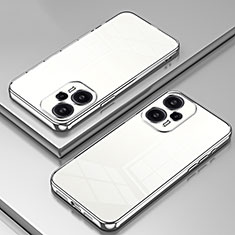 Custodia Silicone Trasparente Ultra Sottile Cover Morbida SY1 per Xiaomi Poco F5 5G Argento