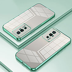Custodia Silicone Trasparente Ultra Sottile Cover Morbida SY1 per Xiaomi Poco F5 Pro 5G Verde