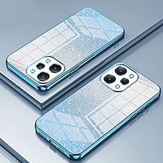 Custodia Silicone Trasparente Ultra Sottile Cover Morbida SY1 per Xiaomi Poco M6 Pro 5G Blu