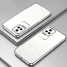 Custodia Silicone Trasparente Ultra Sottile Cover Morbida SY1 per Xiaomi Redmi K50 5G Argento