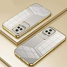 Custodia Silicone Trasparente Ultra Sottile Cover Morbida SY1 per Xiaomi Redmi K50 5G Oro