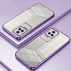 Custodia Silicone Trasparente Ultra Sottile Cover Morbida SY1 per Xiaomi Redmi K50 5G Viola