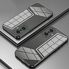 Custodia Silicone Trasparente Ultra Sottile Cover Morbida SY1 per Xiaomi Redmi K50 Gaming 5G Nero