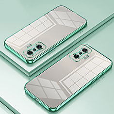 Custodia Silicone Trasparente Ultra Sottile Cover Morbida SY1 per Xiaomi Redmi K50 Gaming 5G Verde