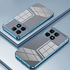 Custodia Silicone Trasparente Ultra Sottile Cover Morbida SY1 per Xiaomi Redmi K70 5G Blu