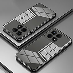 Custodia Silicone Trasparente Ultra Sottile Cover Morbida SY1 per Xiaomi Redmi K70 5G Nero