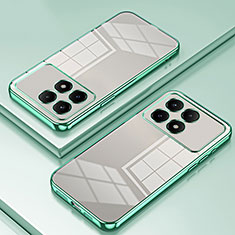 Custodia Silicone Trasparente Ultra Sottile Cover Morbida SY1 per Xiaomi Redmi K70 5G Verde