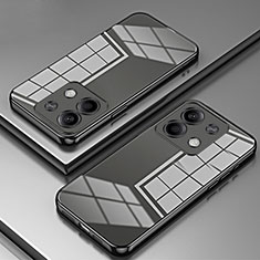 Custodia Silicone Trasparente Ultra Sottile Cover Morbida SY1 per Xiaomi Redmi Note 13 5G Nero