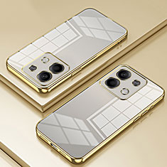 Custodia Silicone Trasparente Ultra Sottile Cover Morbida SY1 per Xiaomi Redmi Note 13 5G Oro