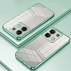 Custodia Silicone Trasparente Ultra Sottile Cover Morbida SY1 per Xiaomi Redmi Note 13 5G Verde