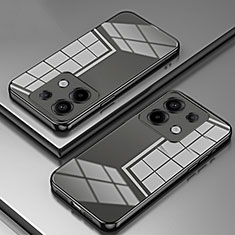 Custodia Silicone Trasparente Ultra Sottile Cover Morbida SY1 per Xiaomi Redmi Note 13 Pro 5G Nero