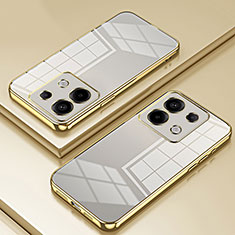 Custodia Silicone Trasparente Ultra Sottile Cover Morbida SY1 per Xiaomi Redmi Note 13 Pro 5G Oro