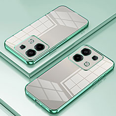 Custodia Silicone Trasparente Ultra Sottile Cover Morbida SY1 per Xiaomi Redmi Note 13 Pro 5G Verde