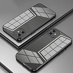 Custodia Silicone Trasparente Ultra Sottile Cover Morbida SY2 per Apple iPhone 11 Nero