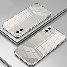 Custodia Silicone Trasparente Ultra Sottile Cover Morbida SY2 per Apple iPhone 12 Chiaro