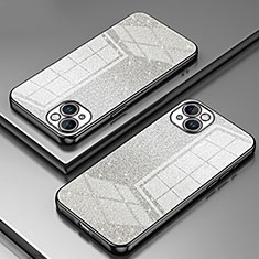 Custodia Silicone Trasparente Ultra Sottile Cover Morbida SY2 per Apple iPhone 14 Nero