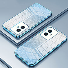 Custodia Silicone Trasparente Ultra Sottile Cover Morbida SY2 per Huawei Honor 100 5G Blu