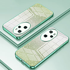 Custodia Silicone Trasparente Ultra Sottile Cover Morbida SY2 per Huawei Honor 100 Pro 5G Verde