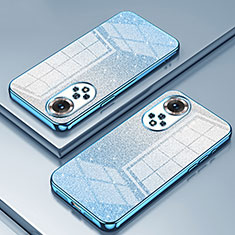 Custodia Silicone Trasparente Ultra Sottile Cover Morbida SY2 per Huawei Honor 50 5G Blu