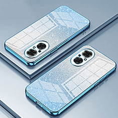 Custodia Silicone Trasparente Ultra Sottile Cover Morbida SY2 per Huawei Honor 50 SE 5G Blu