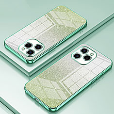 Custodia Silicone Trasparente Ultra Sottile Cover Morbida SY2 per Huawei Honor 60 SE 5G Verde