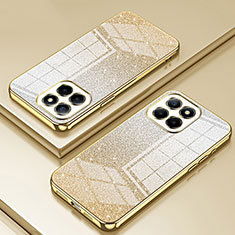 Custodia Silicone Trasparente Ultra Sottile Cover Morbida SY2 per Huawei Honor 70 Lite 5G Oro