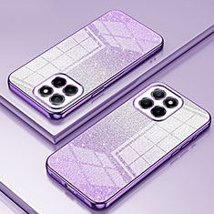 Custodia Silicone Trasparente Ultra Sottile Cover Morbida SY2 per Huawei Honor 70 Lite 5G Viola