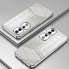 Custodia Silicone Trasparente Ultra Sottile Cover Morbida SY2 per Huawei Honor 70 Pro 5G Argento