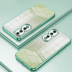 Custodia Silicone Trasparente Ultra Sottile Cover Morbida SY2 per Huawei Honor 80 Pro 5G Verde