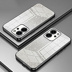 Custodia Silicone Trasparente Ultra Sottile Cover Morbida SY2 per Huawei Honor 80 SE 5G Nero