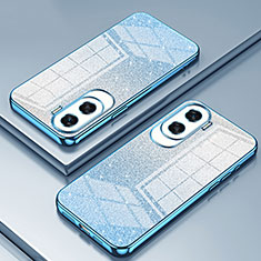 Custodia Silicone Trasparente Ultra Sottile Cover Morbida SY2 per Huawei Honor 90 Lite 5G Blu